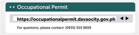 occupational permit.davaocity.gov.ph
